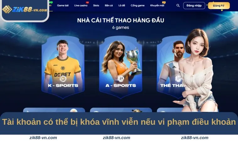 Tài khoản game có thể bị khóa vĩnh viễn nếu vi phạm điều khoản
