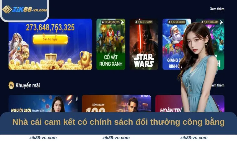 Nhà cái ZIK88 cam kết có chính sách đổi thưởng công bằng